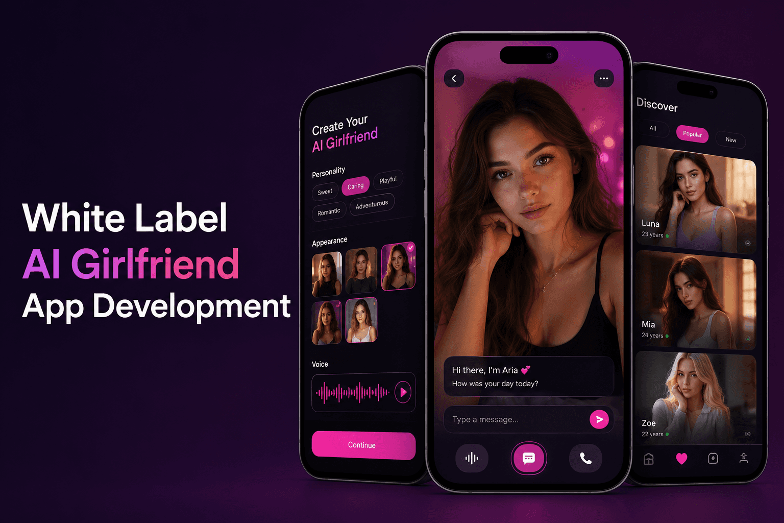 White Label AI Girlfriend App Development